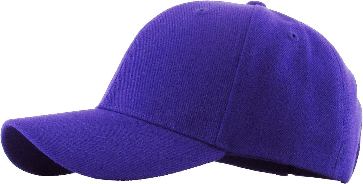 Solid Velcro Baseball Cap