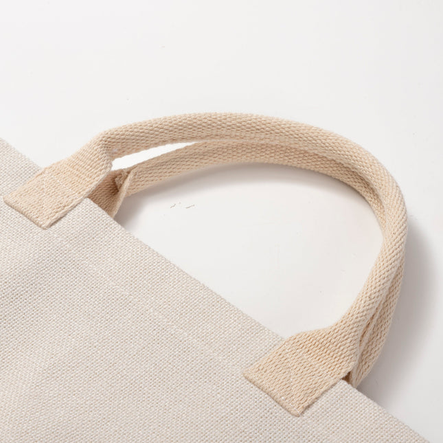 Craft Express Linen Shopping Bag for Sublimation & Custom Designs, 15" x 16"