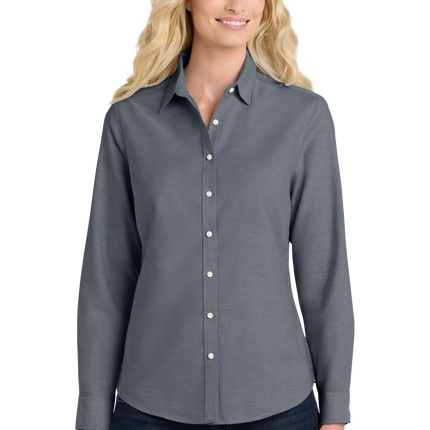 Port Authority Women's Long Sleeve SuperPro Oxford Shirt