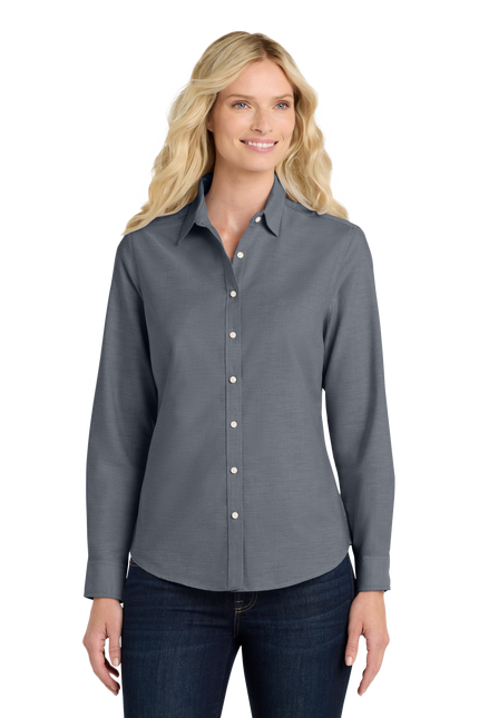 Port Authority Women's Long Sleeve SuperPro Oxford Shirt