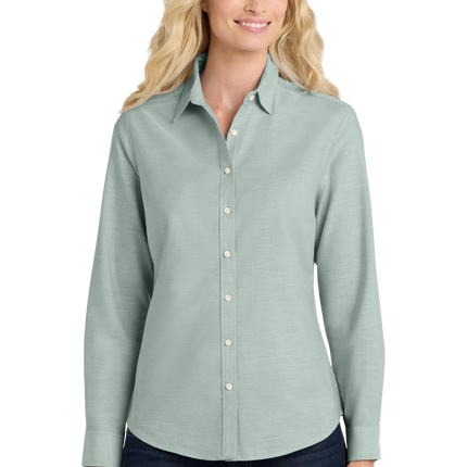 Port Authority Women's Long Sleeve SuperPro Oxford Shirt