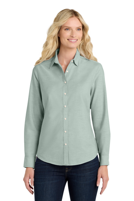 Port Authority Women's Long Sleeve SuperPro Oxford Shirt