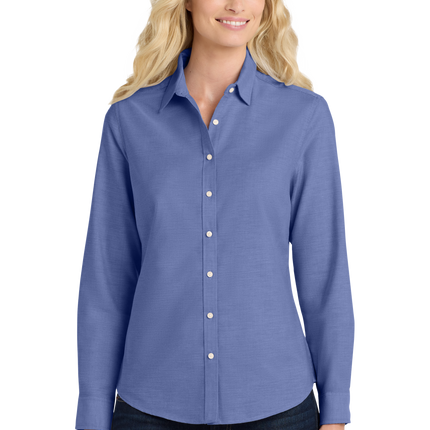 Port Authority Women's Long Sleeve SuperPro Oxford Shirt