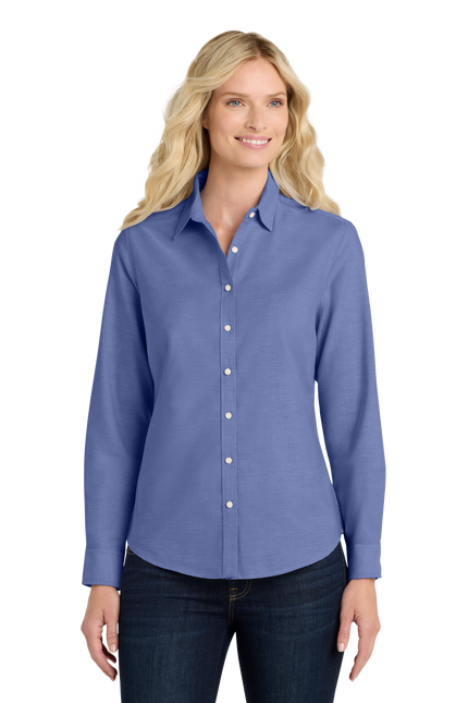 Port Authority Women's Long Sleeve SuperPro Oxford Shirt