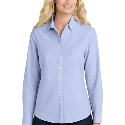 Port Authority Women's Long Sleeve SuperPro Oxford Shirt