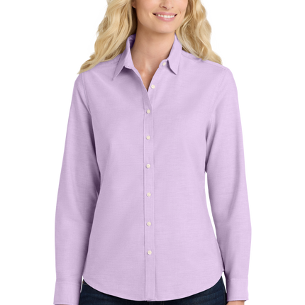 Port Authority Women's Long Sleeve SuperPro Oxford Shirt