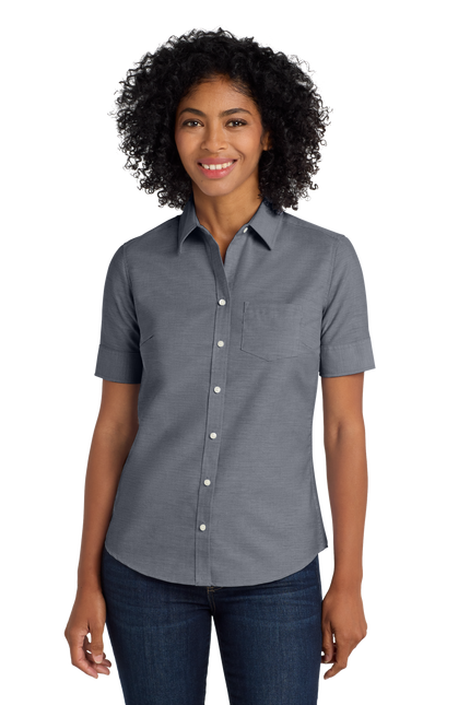 Port Authority Women's Short Sleeve SuperPro Oxford Shirt