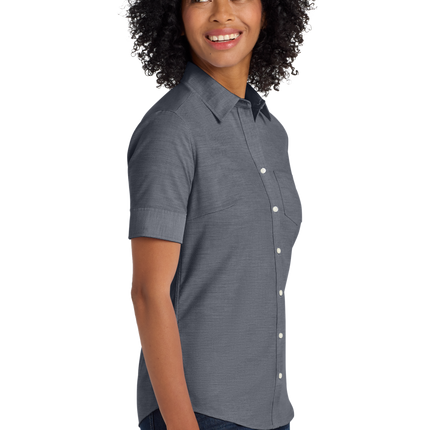 Port Authority Women's Short Sleeve SuperPro Oxford Shirt