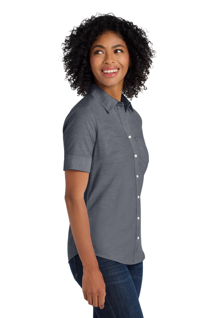 Port Authority Women's Short Sleeve SuperPro Oxford Shirt