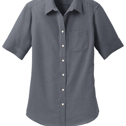 Port Authority Women's Short Sleeve SuperPro Oxford Shirt
