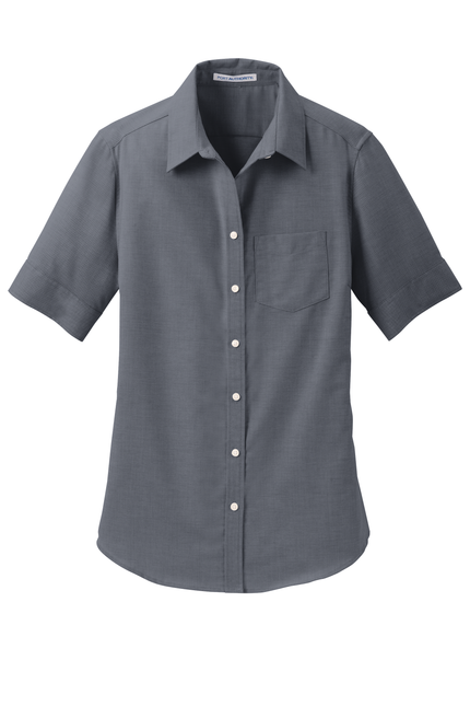Port Authority Women's Short Sleeve SuperPro Oxford Shirt