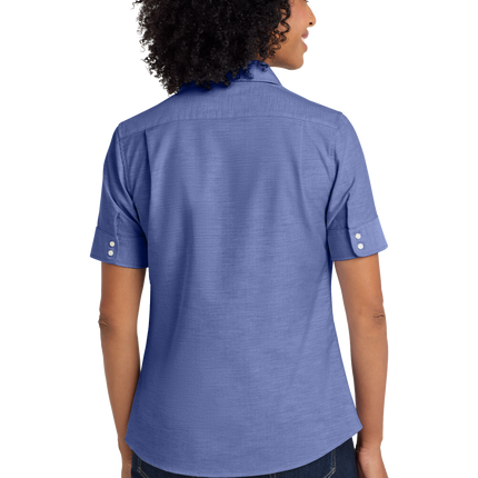 Port Authority Women's Short Sleeve SuperPro Oxford Shirt