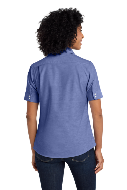 Port Authority Women's Short Sleeve SuperPro Oxford Shirt