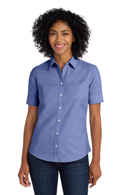 Port Authority Women's Short Sleeve SuperPro Oxford Shirt