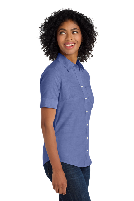 Port Authority Women's Short Sleeve SuperPro Oxford Shirt