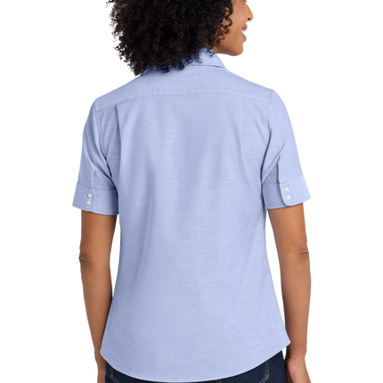 Port Authority Women's Short Sleeve SuperPro Oxford Shirt