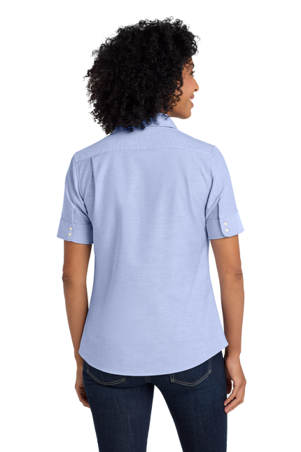 Port Authority Women's Short Sleeve SuperPro Oxford Shirt