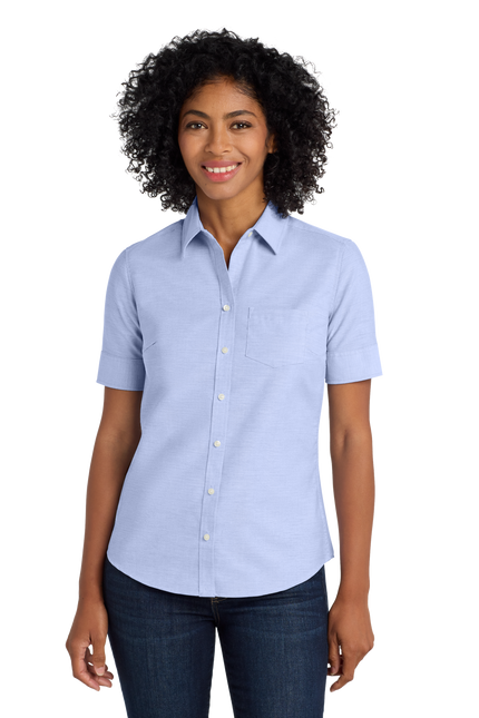 Port Authority Women's Short Sleeve SuperPro Oxford Shirt