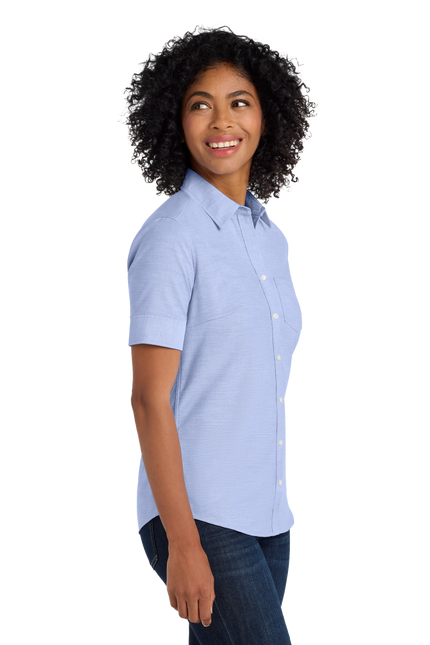 Port Authority Women's Short Sleeve SuperPro Oxford Shirt