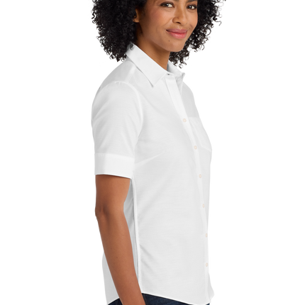 Port Authority Women's Short Sleeve SuperPro Oxford Shirt