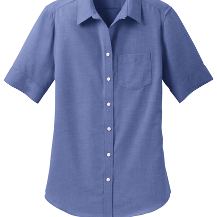 Port Authority Women's Short Sleeve SuperPro Oxford Shirt