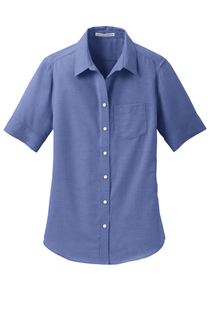 Port Authority Women's Short Sleeve SuperPro Oxford Shirt