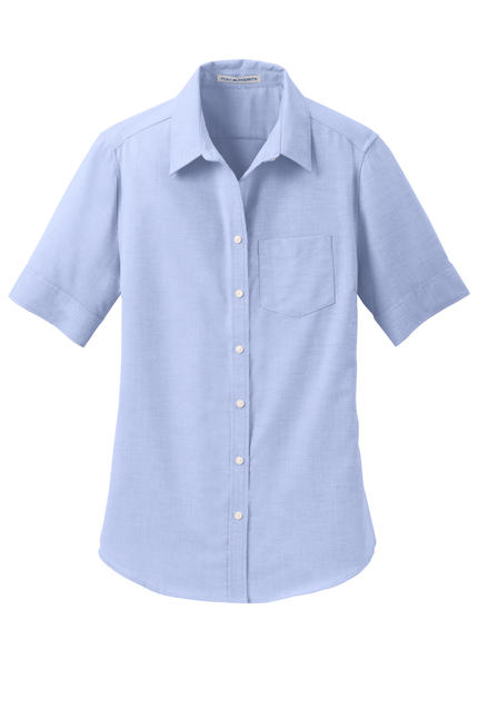 Port Authority Women's Short Sleeve SuperPro Oxford Shirt