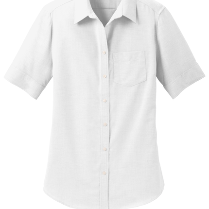Port Authority Women's Short Sleeve SuperPro Oxford Shirt