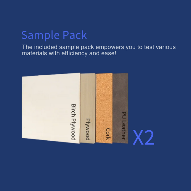 Craft Express Laser Engraving Sample Pack, Mixed Blanks for Testing & Custom Projects