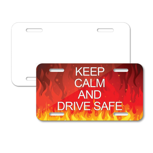 Sublimation License Plate Blank - White Gloss 12"x6" by INNOSUB USA