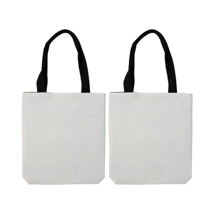 Craft Express 2 Pack Linen Sublimation Tote Bags – 15"x16" with White Panel