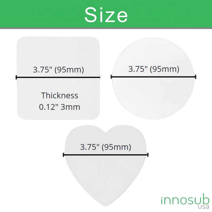 Sublimation MDF Coaster Blanks | Heat Press | Diy by INNOSUB USA