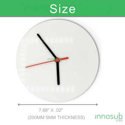 Sublimation MDF Wall Clock Blanks | 8" & 12" | by INNOSUB USA
