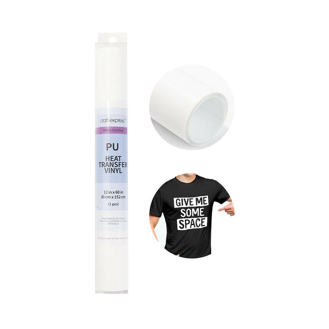 Craft Express Matte Heat Transfer Vinyl Roll – 12" x 10FT