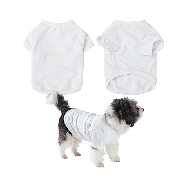 Craft Express 2 Pack Medium Sublimation Pet T-Shirt – White Polyester