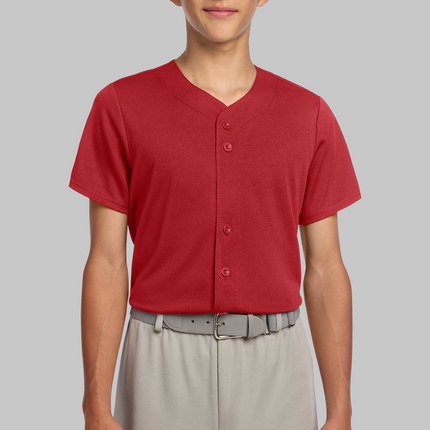 Youth Tough Mesh Full-Button Jersey