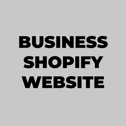 Shopify E-commerce Website