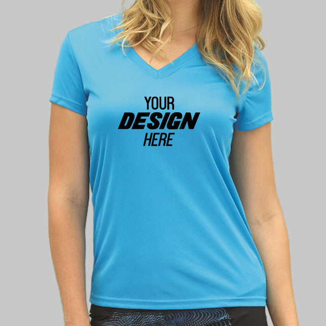 T-shirt Women V-Neck Microfibra Paragon
