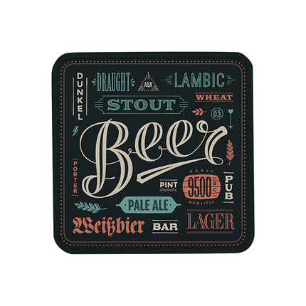 Craft Express 4 Pack Square Vegan Leather Sublimation Coasters – 4" x 4" White