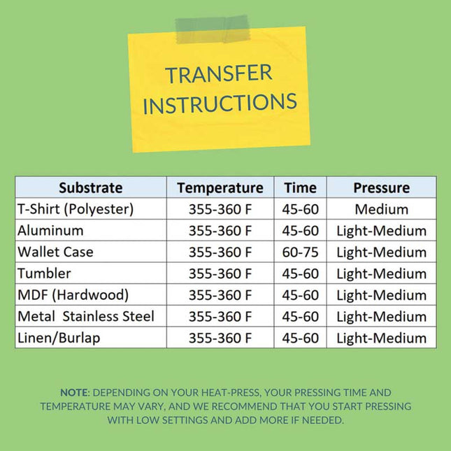 Sublimation Transfer Paper for InkJet Printers 8.5"X11",  Pack of 60/120/480 Sheets by INNOSUB USA