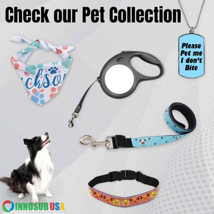 Sublimation Blank Pet Bandana Polyester 25" x 13" by INNOSUB USA