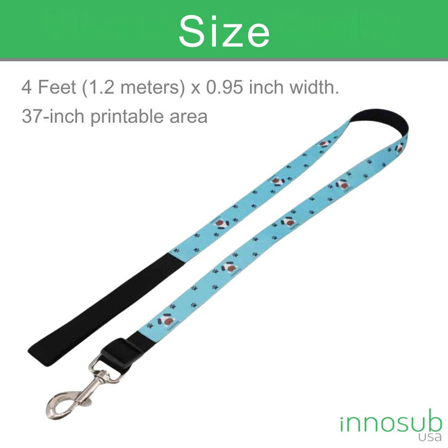 Sublimation Blank Pet Dog Leash Polyester 4 Feet by INNOSUB USA