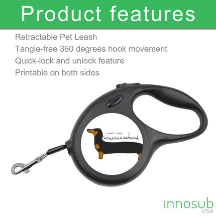 Sublimation Blank Pet Leash Retractable by INNOSUB USA