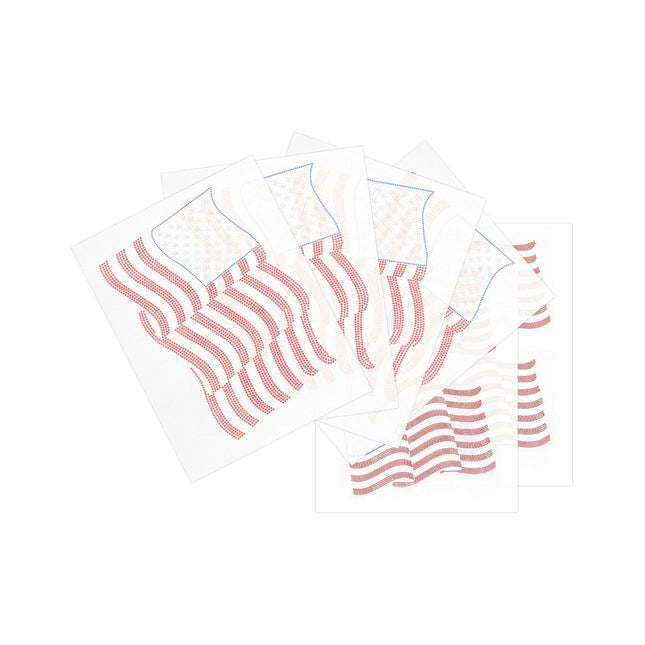 Craft Express American Flag Rhinestone Transfer – Hotfix Iron-On