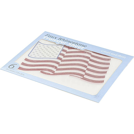 Craft Express American Flag Rhinestone Transfer – Hotfix Iron-On