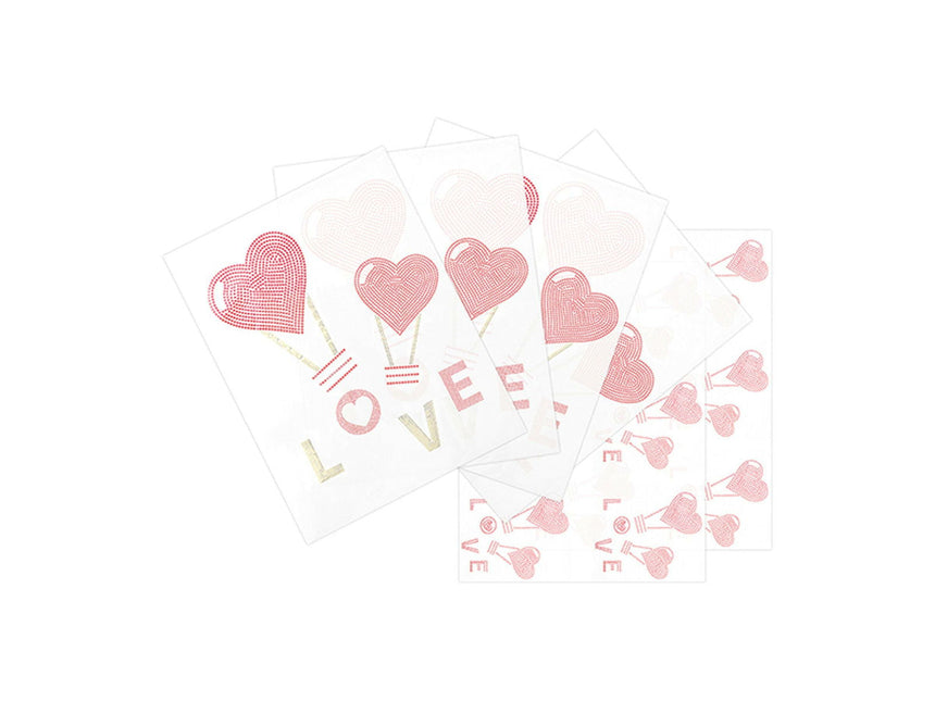 Craft Express “Love” Rhinestone Transfer – Hotfix Iron-On