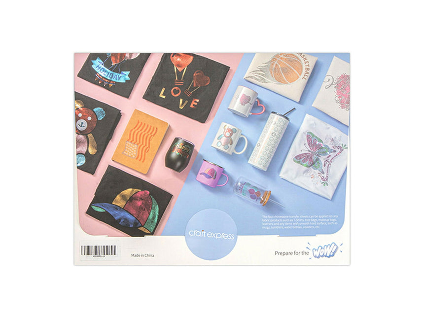 Craft Express “Love” Rhinestone Transfer – Hotfix Iron-On