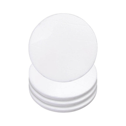 Craft Express 4 Pack Round Marble Sublimation Coasters – 4" White Stone Blanks