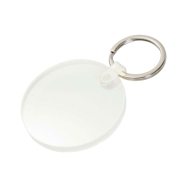 Craft Express 4-Pack Acrylic Round Keyrings – Sublimation & UV DTF Blanks