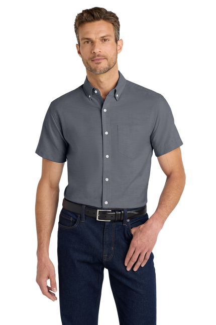 Port Authority Short Sleeve SuperPro Oxford Shirt